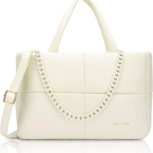 Lavie Luxe Women's Puff Small Solid Tote Handbag for Women
